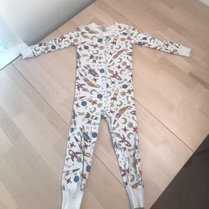 Hanna Andersson Footless Zip Up Rocket Sleeper